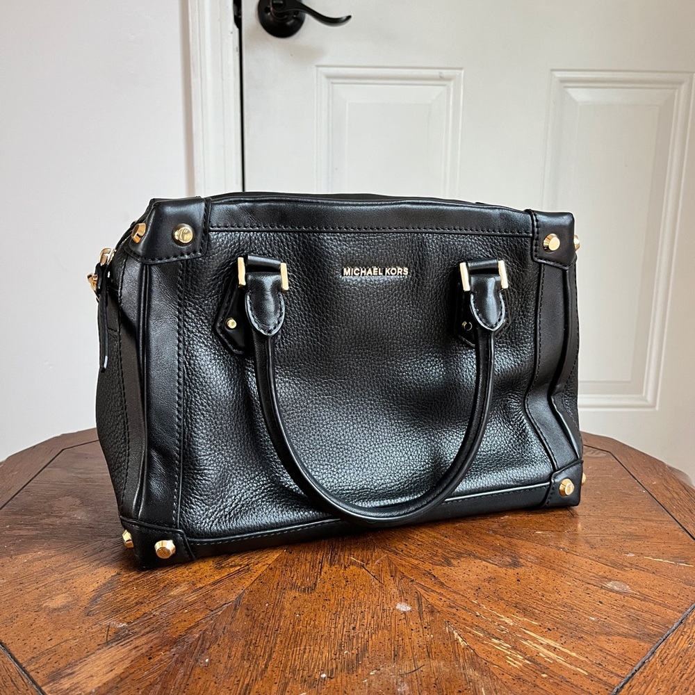 Michael Kors Black Leather Women's Bag